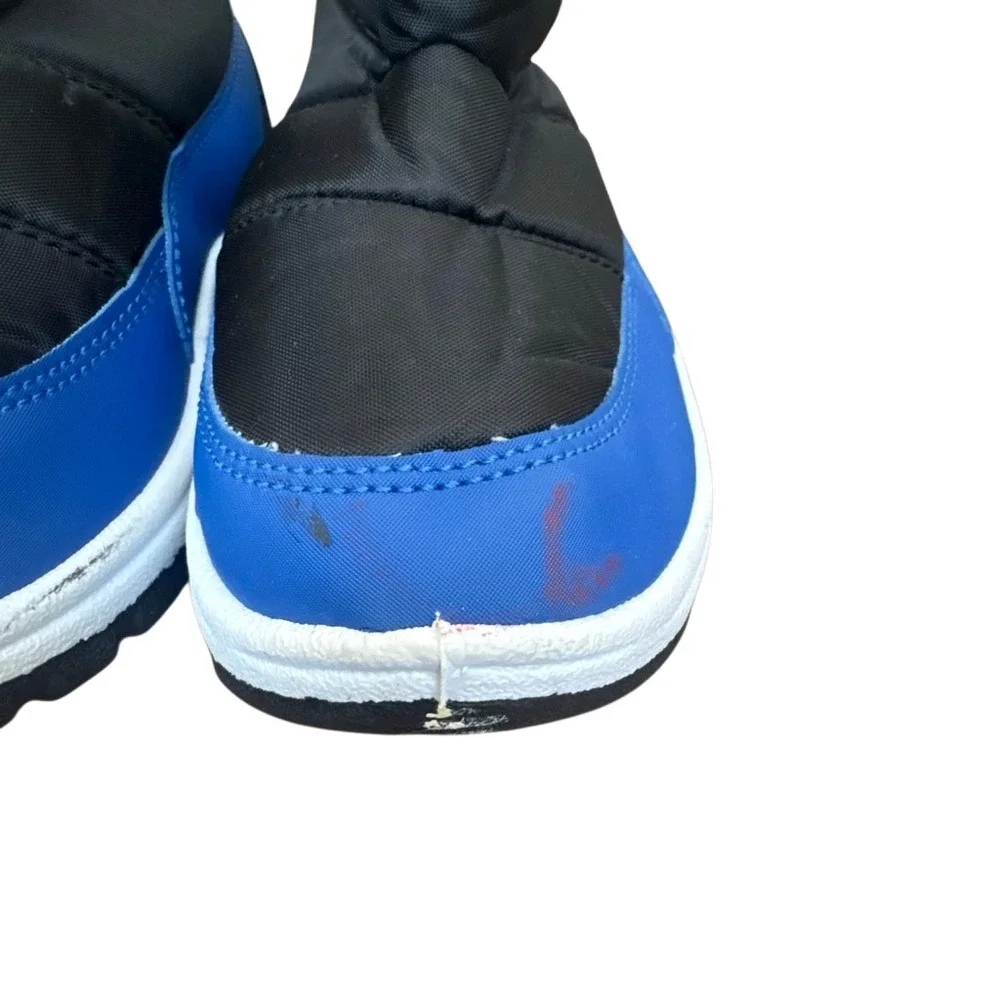 Beverly Hills Polo Club Black Blue Snow Ski Boots Toddler 11 Fleece Line Slip On